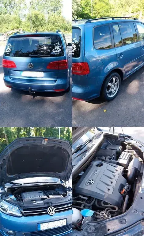 Gebraucht VW Touran Match 105 PS (77 kW) 2012 Blau Van / Kleinbus