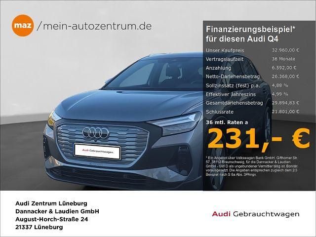 Taifungrau metallic Gebraucht 2022 Audi Q4 e-tron Comfort SUV | 32.960 € (Superpreis) - Bild 1/4