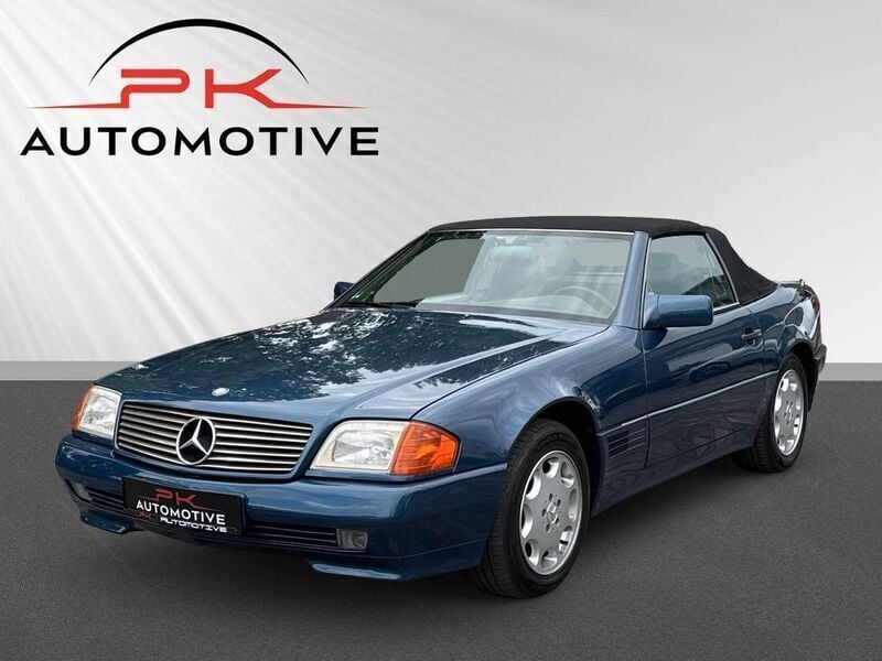 Blau Gebraucht 1990 Mercedes SL300 Cabrio | 11.990 € - Bild 1/4