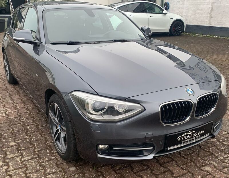 Mineralgrau metallic Gebraucht 2012 BMW 116 Sport Line Kleinwagen | 6.450 € (Superpreis) - Bild 1/3