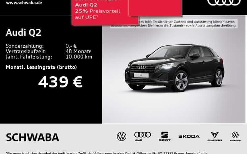 Schwarz Neu 2025 Audi Q2 Advanced Plus SUV | 37.990 € (Guter Preis) - Bild 1/4