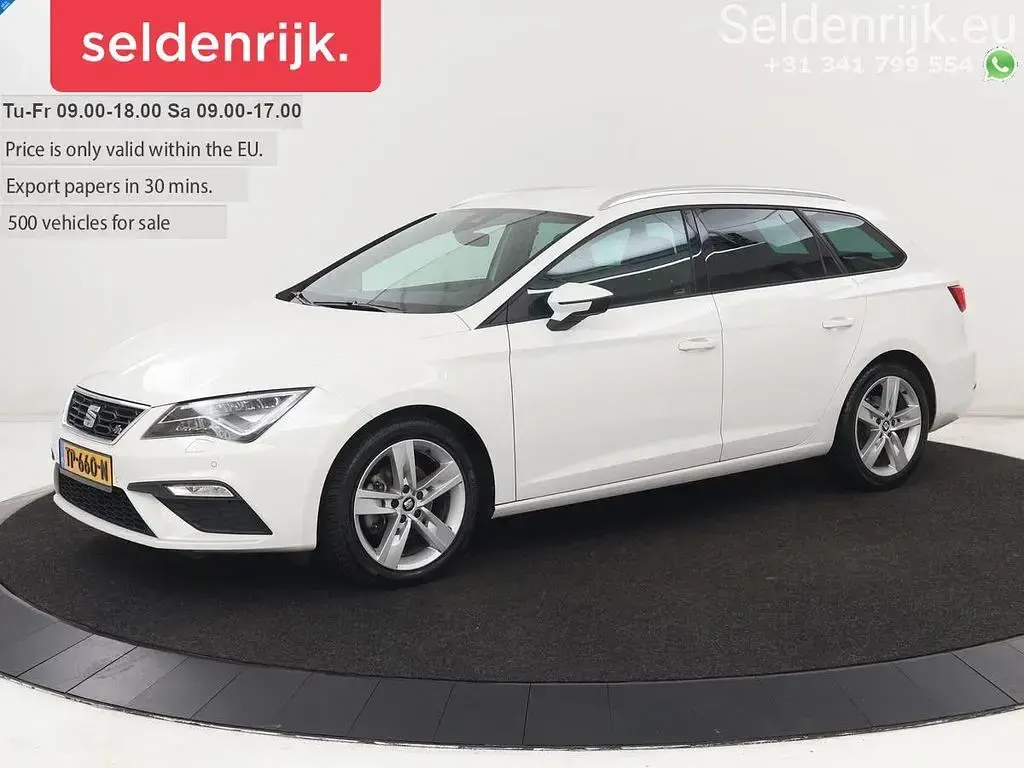 Usata Seat Leon FR 150 CV (110 kW) 2018 Bianco Berlina