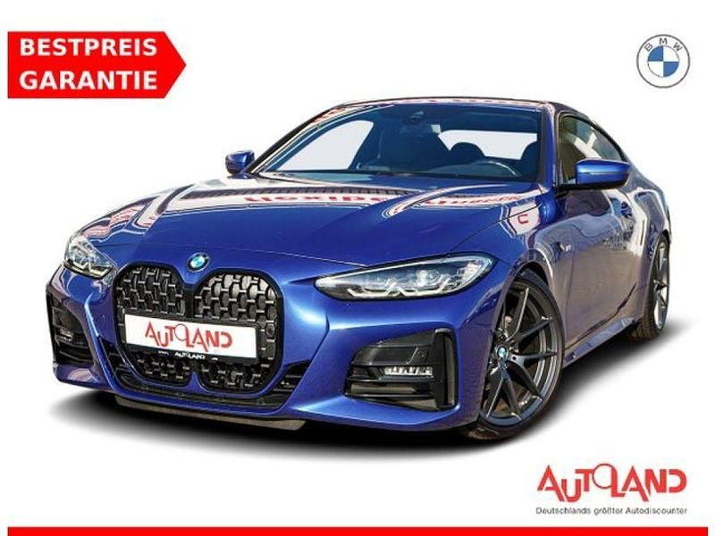 Portimao blau metallic (metallic) Gebraucht 2021 BMW 420 M Sport Coupé | 39.950 € (Etwas zu teuer) - Bild 1/4