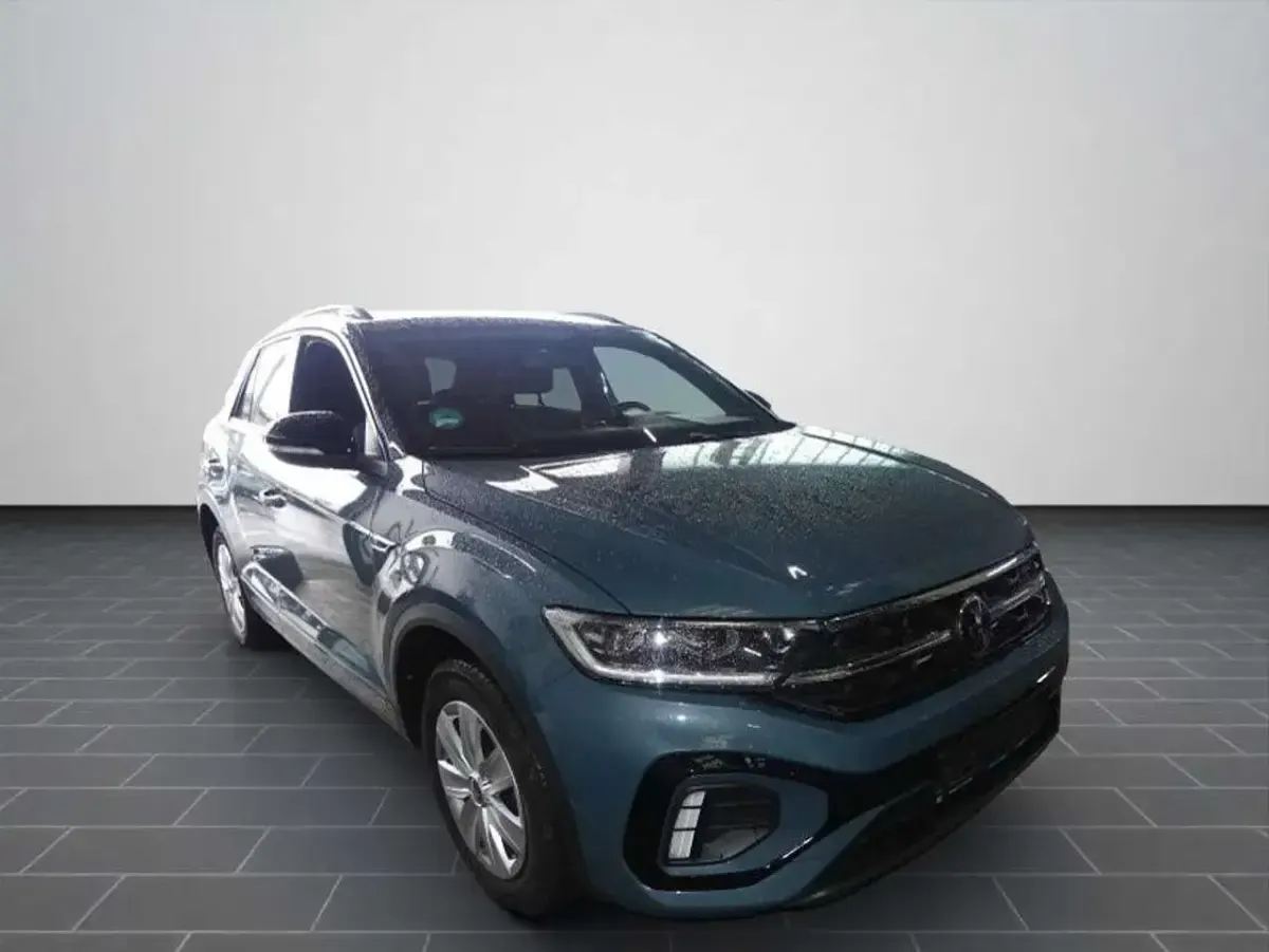 Gebraucht VW T-Roc Cabriolet R-line 150 PS (110 kW) 2025 Petroleum blue metallic schwar SUV