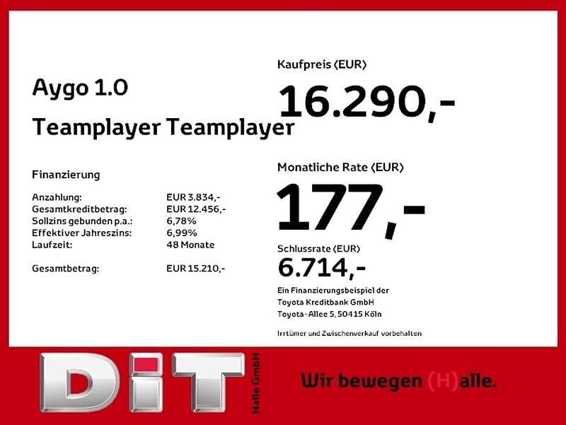 Neu Toyota Aygo 72 PS (52 kW) 2025 Juniper blue/ night sky black Kleinwagen