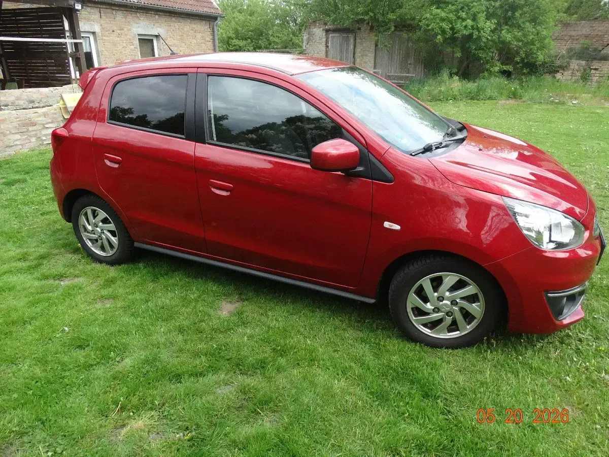 Brugt Mitsubishi Space Star Top 80 HK (58 kW) 2016 Rød Hatchback