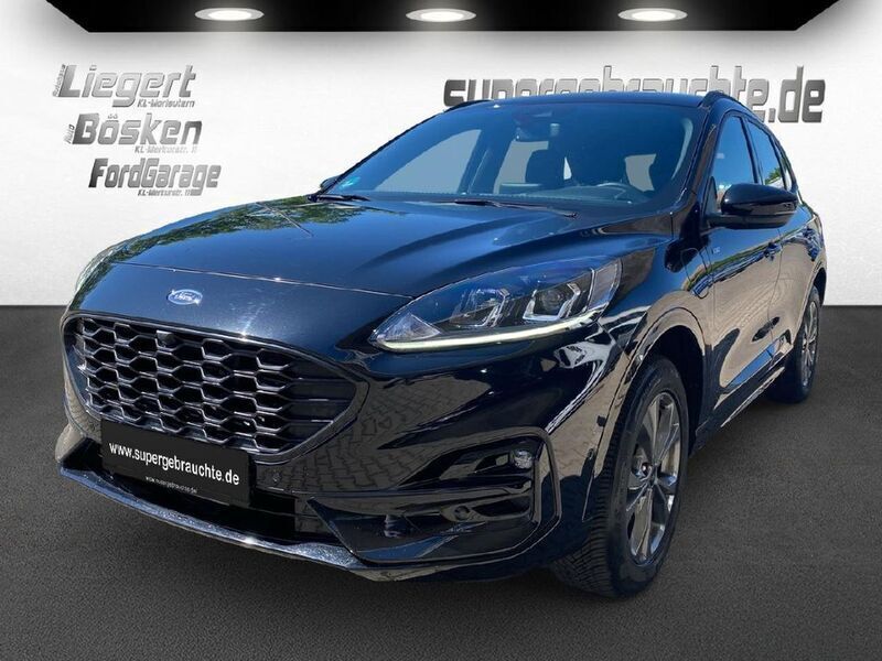 Obsidianschwarz metallic (metallic) Gebraucht 2022 Ford Kuga ST-Line SUV | 24.400 € (Guter Preis) - Bild 1/4
