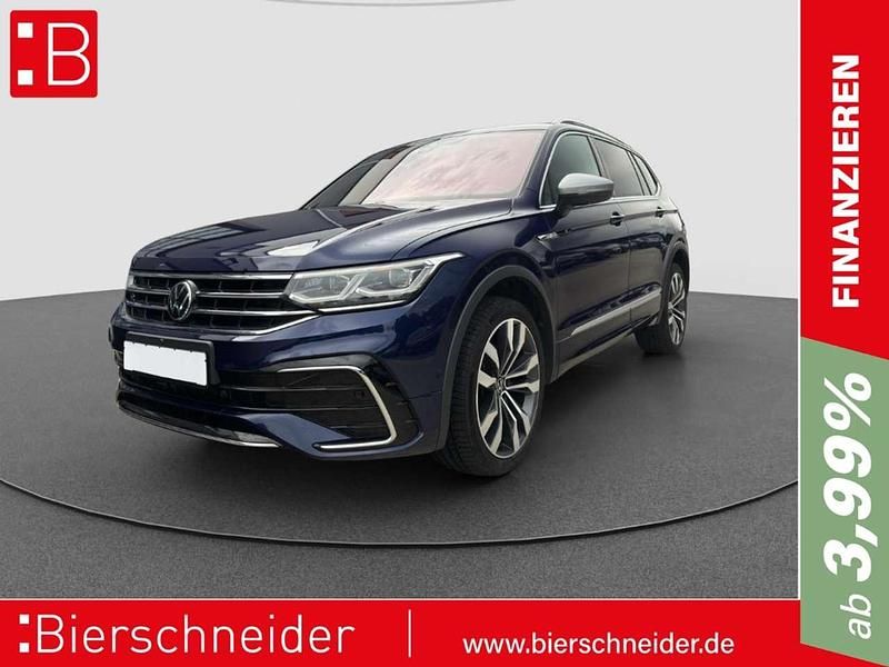 Blau Gebraucht 2022 VW Tiguan Allspace R-line SUV | 38.950 € (Etwas zu teuer) - Bild 1/3