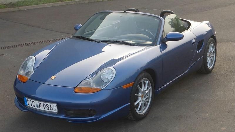 Gebraucht Porsche Boxster 204 PS (150 kW) 1998 Blau Cabrio