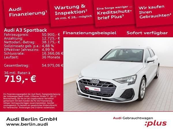 Grau (daytonagrau perleffekt) Gebraucht 2025 Audi A3 Sportback e-tron S-Line Kleinwagen | 50.901 € - Bild 1/4