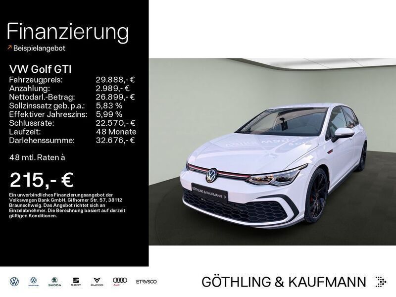 Pure white Gebraucht 2023 VW Golf VIII GTI Limousine | 29.888 € (Guter Preis) - Bild 1/4