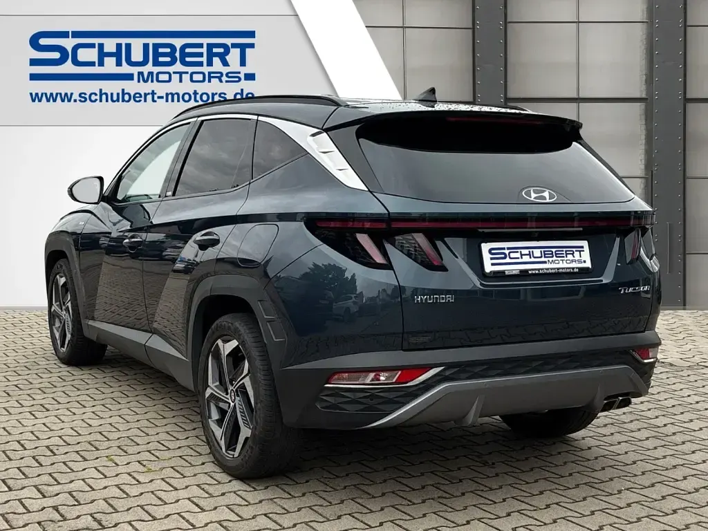 Gebraucht Hyundai Tucson Turbo 150 PS (110 kW) 2022 Teal blue / phantom black / met SUV