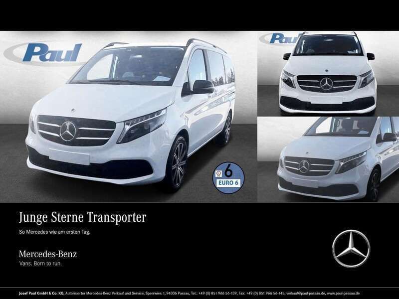 Weiss bergkristallweiß metalli Gebraucht 2023 Mercedes V300 Edition Van / Kleinbus | 65.750 € (Etwas zu teuer) - Bild 1/4