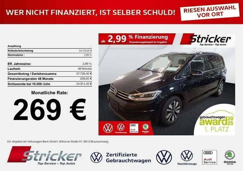 Gebraucht VW Touran Goal 150 PS (110 kW) 2025 Grenadillschwarz metallic Van / Kleinbus