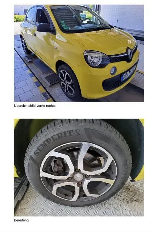 Gebraucht Renault Twingo Expression 71 PS (52 kW) 2015 Gelb Kleinwagen