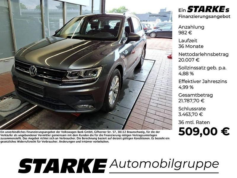 Grau Gebraucht 2018 VW Tiguan Trendline SUV | 20.989 € (Fairer Preis) - Bild 1/4