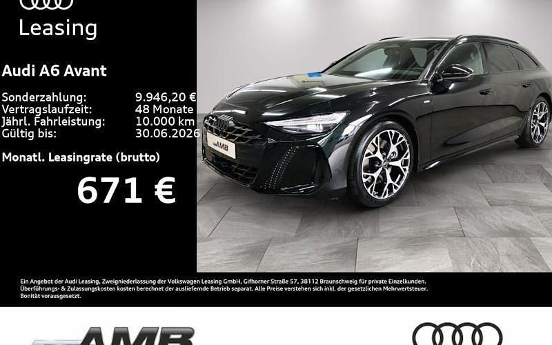 Neu Audi A6 S-Line 245 PS (180 kW) 2025 Grün Kombi