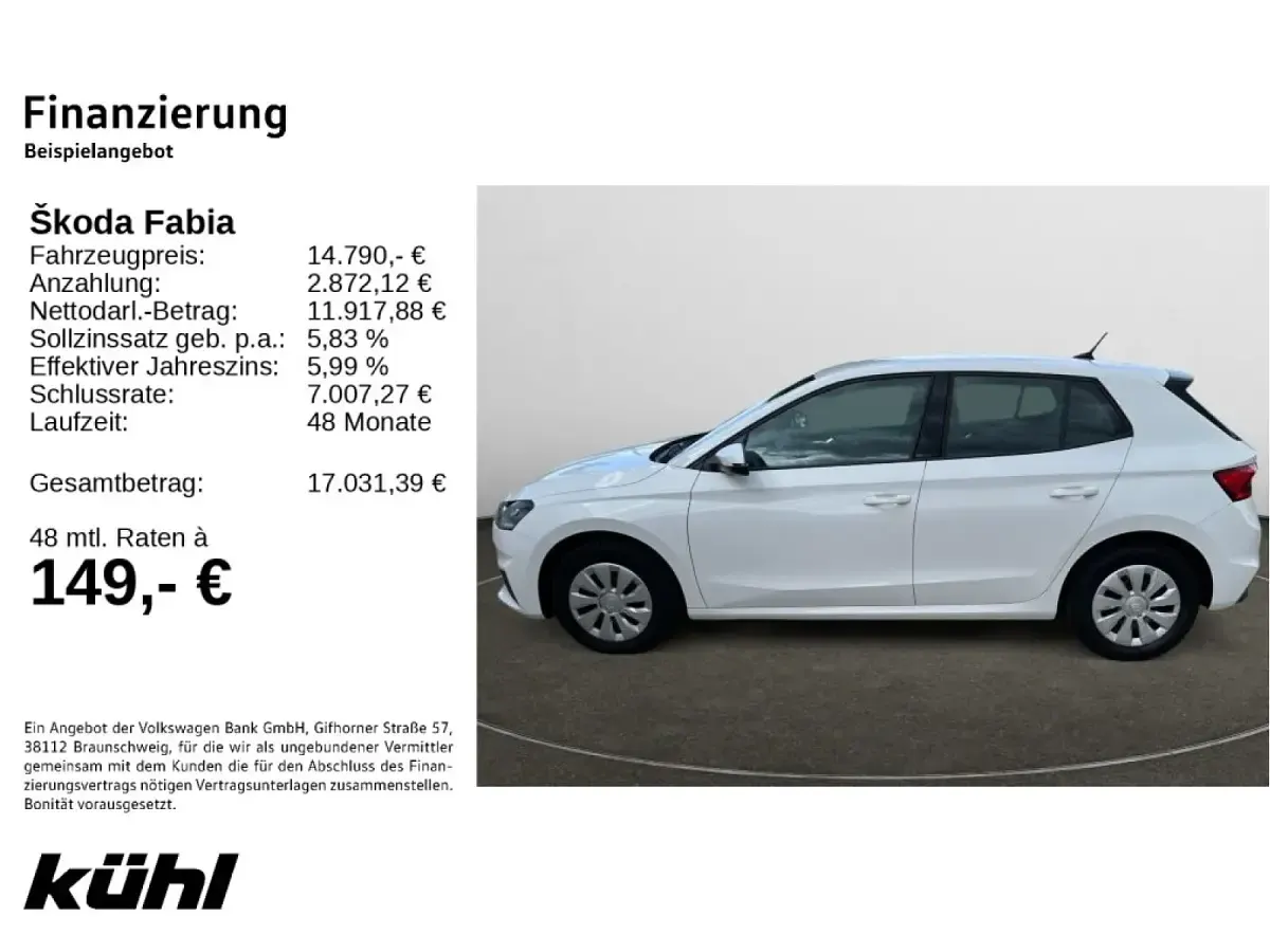 Gebraucht Skoda Fabia Active 65 PS (47 kW) 2023 Kleinwagen
