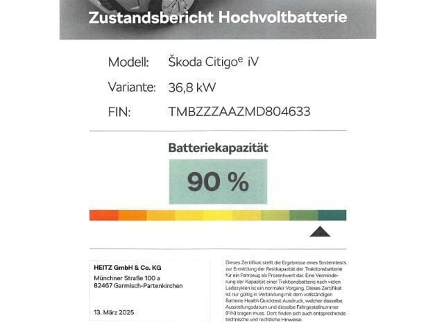 Gebraucht Skoda Citigo-e IV Best of 61 kW (83 PS) 2020 Gelb Kleinwagen