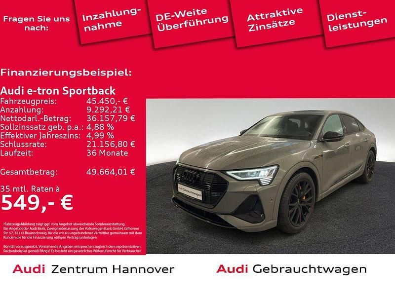 Gebraucht Audi e-tron Sportback S-Line 300 kW (408 PS) 2023 Chronosgrau metallic SUV