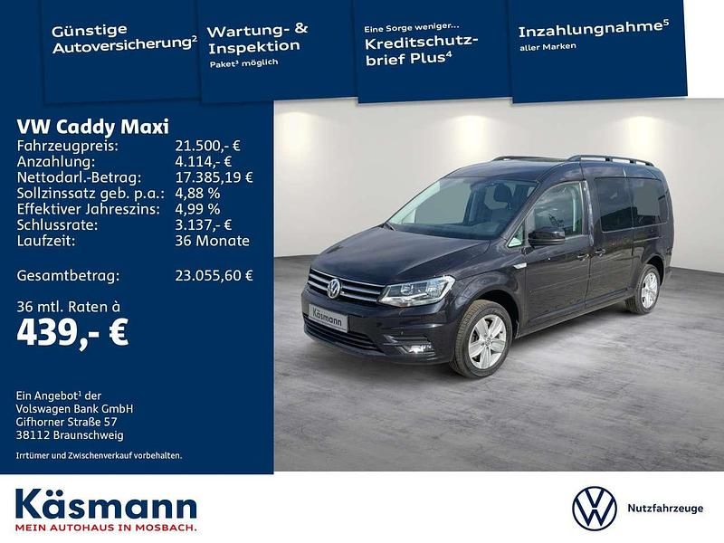 Deep black perleffekt Gebraucht 2017 VW Caddy Comfortline Van / Kleinbus | 21.500 € (Etwas zu teuer) - Bild 1/4