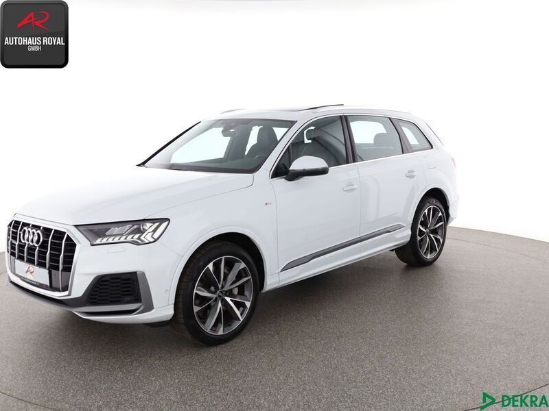 Schwarz (metallic) Gebraucht 2021 Audi Q7 S-Line SUV | 48.660 € (Superpreis) - Bild 1/4