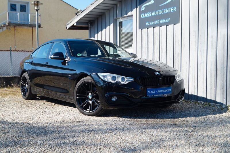 Schwarz Gebraucht 2015 BMW 418 Gran Coupé Sport Line Coupé | 12.450 € - Bild 1/4