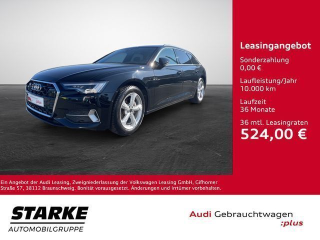 Schwarz (mythosschwarz metallic) Gebraucht 2024 Audi A6 Advanced Kombi | 49.840 € - Bild 1/3