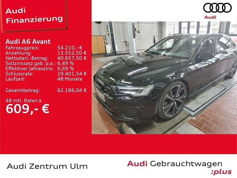 Mythosschwarz metallic Gebraucht 2024 Audi A6 Design Kombi | 54.210 € (Guter Preis) - Bild 1/4