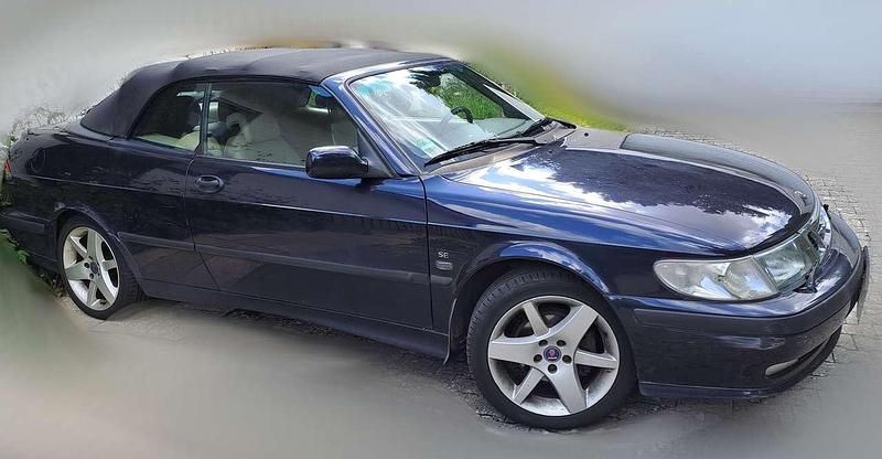 Blau Gebraucht 2003 Saab 9-3 Cabriolet Cabrio | 3.300 € (Guter Preis) - Bild 1/4