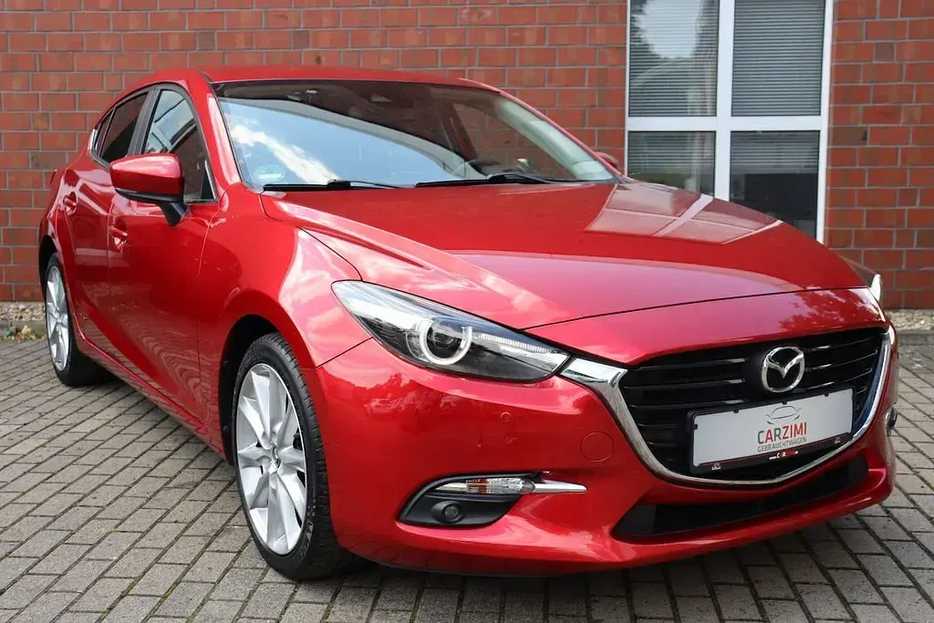 Gebraucht Mazda 3 Sports-Line 105 PS (77 kW) 2017 Rot Limousine