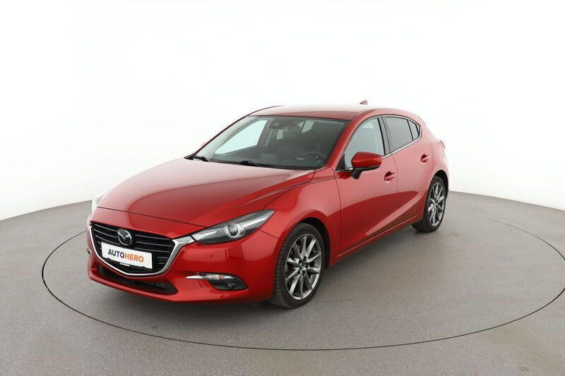 Rot Gebraucht 2018 Mazda 3 Sports-Line Limousine | 12.890 € (Fairer Preis) - Bild 1/4