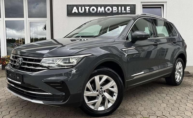 Delfingrau metallic Gebraucht 2022 VW Tiguan Elegance SUV | 31.479 € (Guter Preis) - Bild 1/4