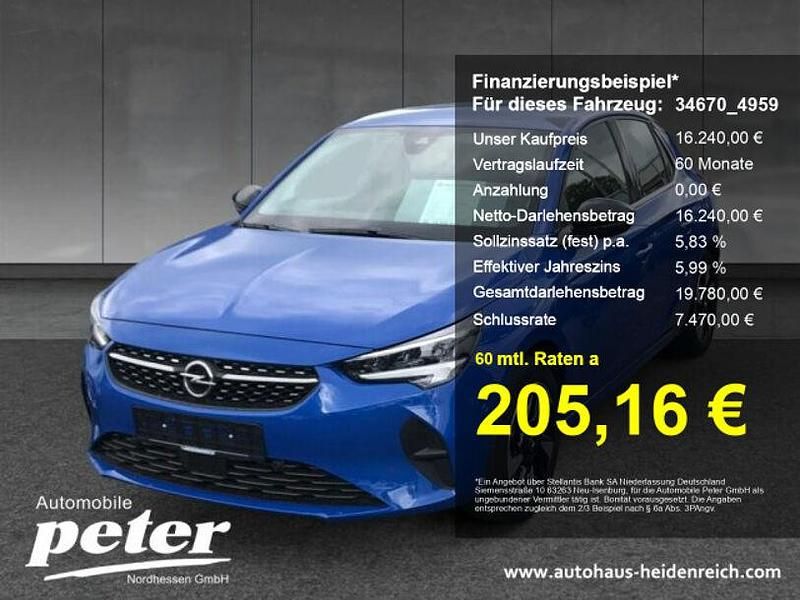 Blau Gebraucht 2022 Opel Corsa-e Elegance Kleinwagen | 16.240 € (Fairer Preis) - Bild 1/4