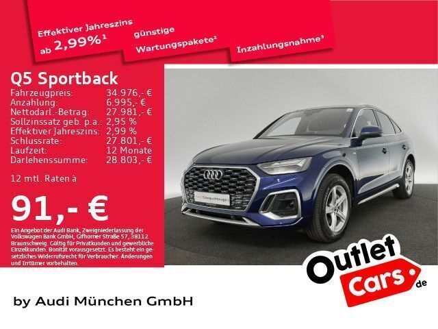 Navarrablau metallic Gebraucht 2021 Audi Q5 Sportback Comfort SUV | 36.995 € - Bild 1/1
