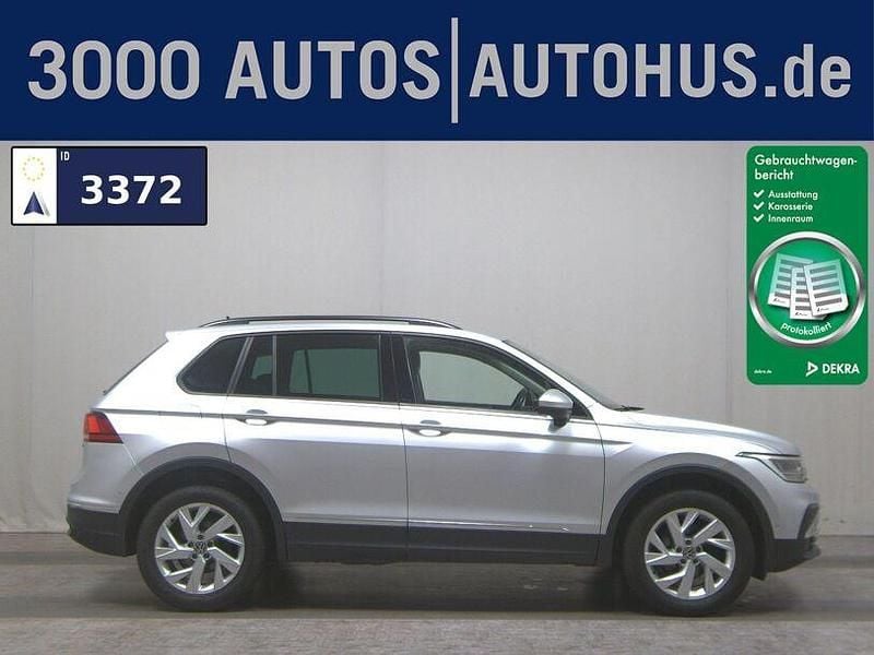 Silber Gebraucht 2021 VW Tiguan Life SUV | 18.480 € (Guter Preis) - Bild 1/4