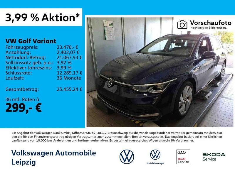 Blau Gebraucht 2022 VW Golf VIII Style Kombi | 23.470 € (Fairer Preis) - Bild 1/3