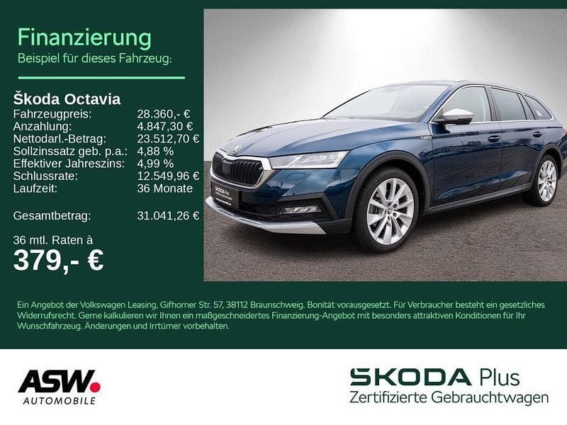 Gebraucht Skoda Octavia 200 PS (147 kW) 2023 Lavablau metallic Kombi