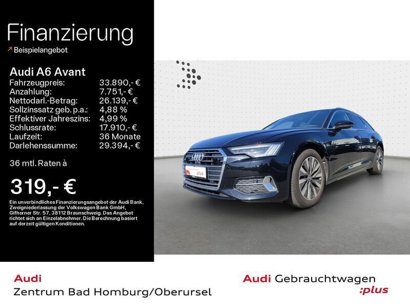 Mythosschwarz metallic Gebraucht 2022 Audi A6 Sport Kombi | 33.890 € (Fairer Preis) - Bild 1/4