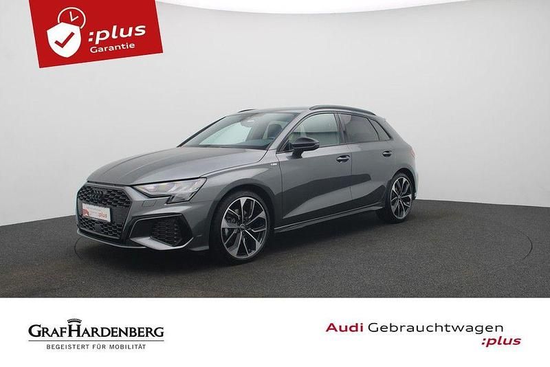 Grau Gebraucht 2023 Audi A3 Sportback S-Line Limousine | 33.980 € (Etwas zu teuer) - Bild 1/4