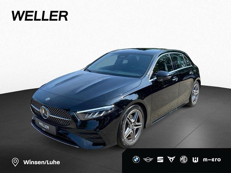 Nachtschwarz (schwarz) Gebraucht 2024 Mercedes A200 Advanced Plus Limousine | 30.490 € (Guter Preis) - Bild 1/4