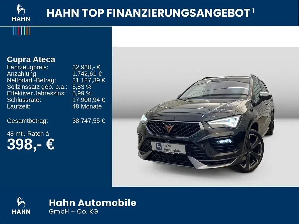 Gebraucht Cupra Ateca 150 PS (110 kW) 2024 "magic" schwarz SUV