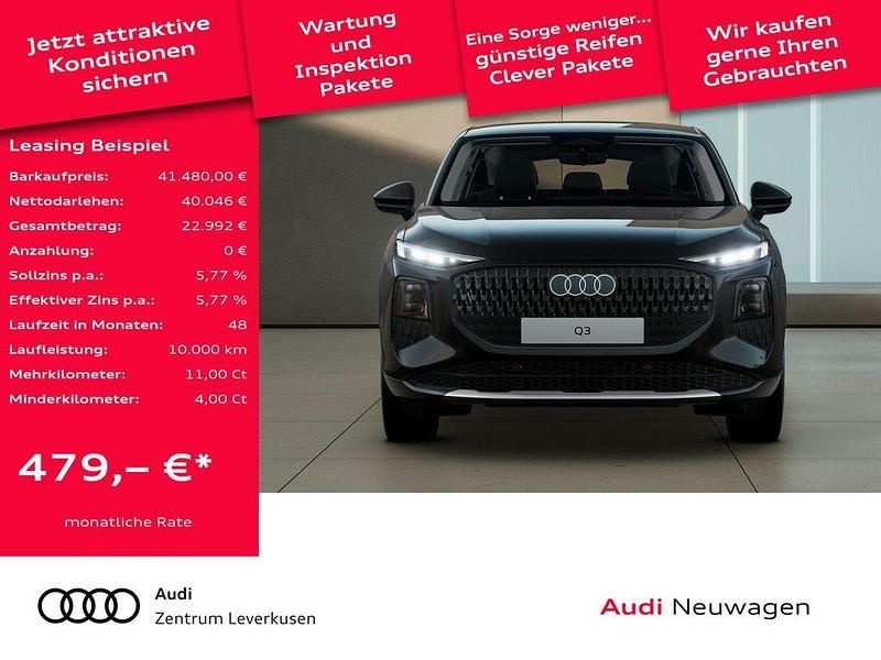 Neu Audi Q3 Sportback Performance 150 PS (110 kW) 2025 Mythosschwarz SUV