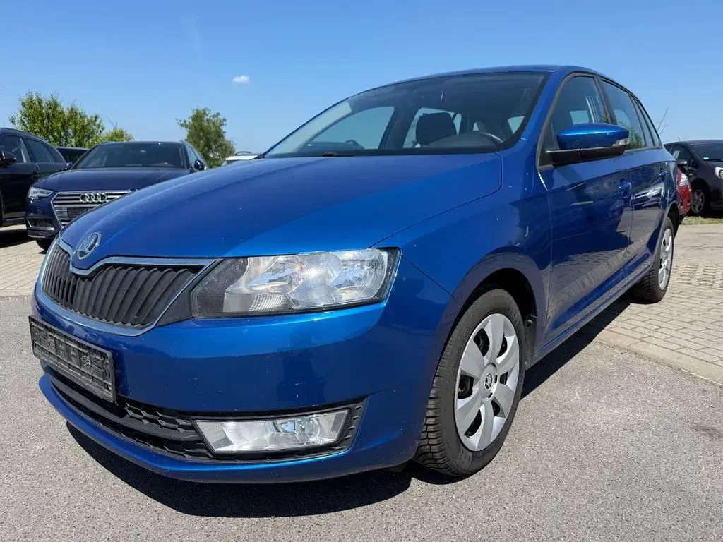 Gebraucht Skoda Rapid Ambition 90 PS (66 kW) 2015 Blau Kleinwagen