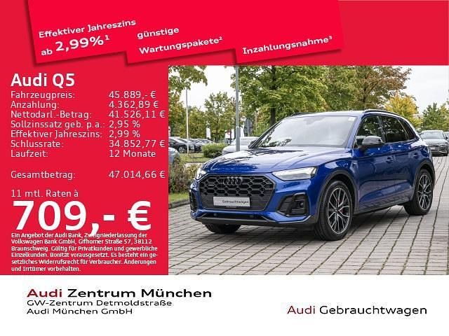 Ultrablau metallic Gebraucht 2022 Audi Q5 Ambiente SUV | 45.889 € (Teuer) - Bild 1/2