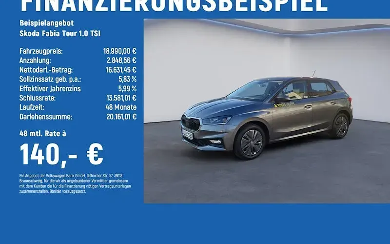 Gebraucht Skoda Fabia Tour 95 PS (69 kW) 2025 Kleinwagen