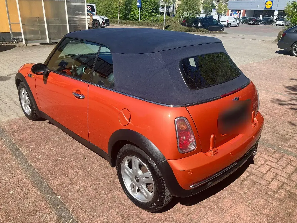Used Mini Cooper Cabriolet 116 HP (85 kW) 2004 Orange Cabriolet