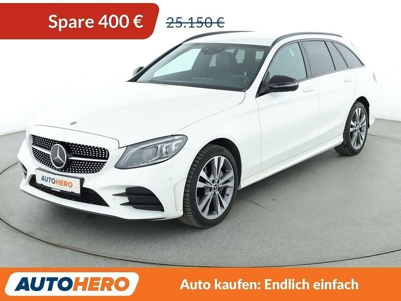Gebraucht Mercedes C200 AMG line 197 PS (144 kW) 2019 Weiß Kombi