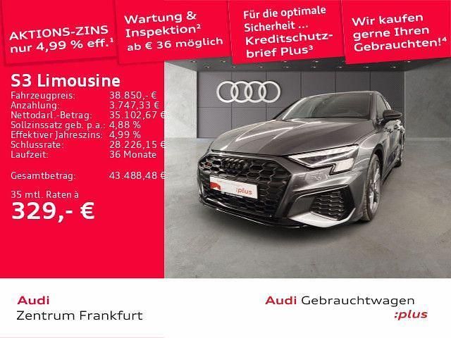 Daytonagrau perleffekt/daytona Gebraucht 2023 Audi S3 Sport Limousine | 38.850 € (Fairer Preis) - Bild 1/3