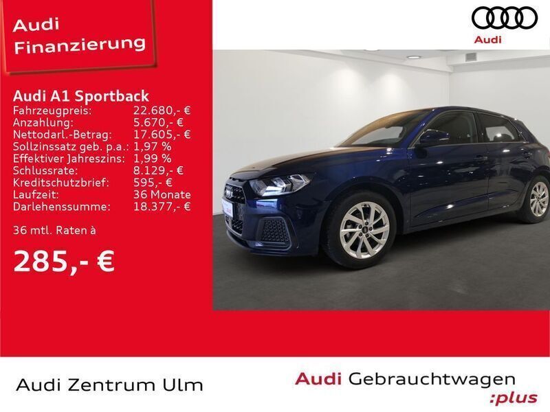 Navarrablau metallic Gebraucht 2024 Audi A1 Sportback Advanced Plus Kleinwagen | 22.680 € (Fairer Preis) - Bild 1/4